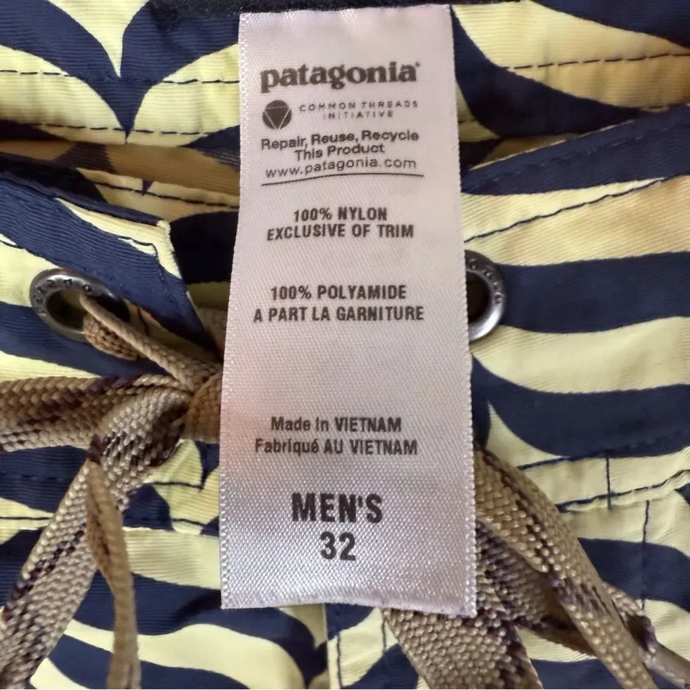 Patagonia Mens M's Twenty Three's Wavefarer Board Shorts Size 32 Swim Beach‎